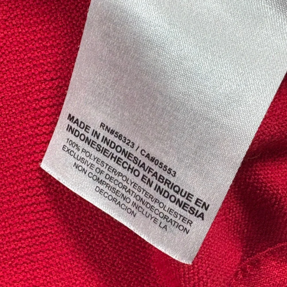 Nike Polo Shirt Mens Red Cincinnati Reds MLB Dri-Fit Performance Medium